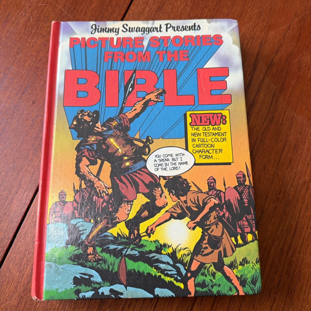 Vintage Jimmy Swaggart Picture Stories From The Bible Hardcover Comic Spiritual